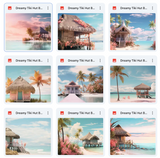 Ultimate Dreamy Tiki Hut Background Bundle