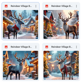 Reindeer Village Background Bundle