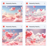 Heavenly Hearts Background Bundle