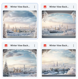 Winter View Background Bundle