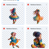 Magical Rainbow Dancer Model Overlays
