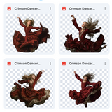 Magical Crimson Dancer Model Overlays