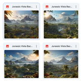 Jurassic Vista Background Bundle