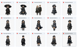 Illustrated Gothic Kids Asset Pack - Meg Bitton Productions