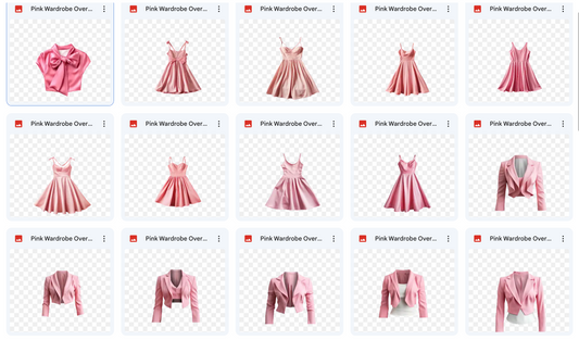 Magical Pink Wardrobe Asset Pack - Meg Bitton Productions