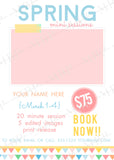 Spring Mini Session Banner & Flyer Template #2