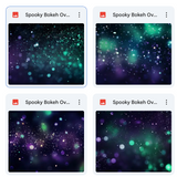 Magical Spooky Bokeh Overlays