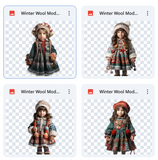 Magical Winter Wool Model Overlays