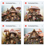 Enchanted Fairy House Background Bundle