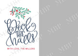 Deck the Halls Card Template