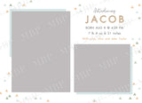 Modern Baby Announcement Template