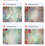 Magical Fluttering Florals Textures