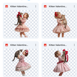 Magical Valentine Kitten Model Overlays