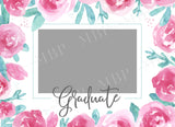 Watercolor Roses Senior Template