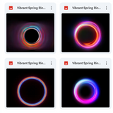 Magical Vibrant Spring Ring Flare Overlays