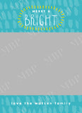 Merry & Bright Holiday Card Template