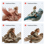Magical Feathered Rider Model Overlays