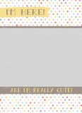 Cute Polka Dots Announcement Template