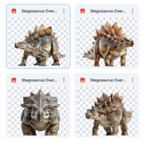 Magical Stegosaurus Overlays