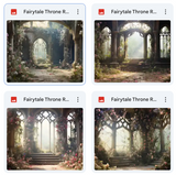 Fairytale Throne Room Background Bundle