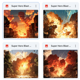 Super Hero Blast Background Bundle
