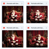 Portrait With Santa Background Bundle