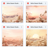 Boho Desert Studio Background Bundle