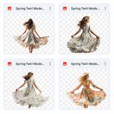 Magical Spring Twirl Model Overlays