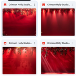 Crimson Holly Studio Background Bundle