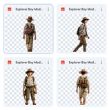 Magical Explorer Boy Model Overlays