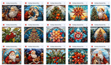 Ultimate Holiday Stained Glass Texture Bundle - Meg Bitton Productions