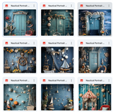 Ultimate Nautical Portrait Background Bundle