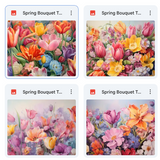 Magical Spring Bouquet Textures