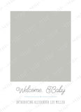 Simple Baby Announcement Template