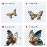Magical Book Butterfly Overlays