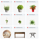 Greenhouse Background & Overlays Asset Pack