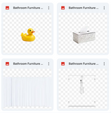 Bathroom Background & Overlays Asset Pack