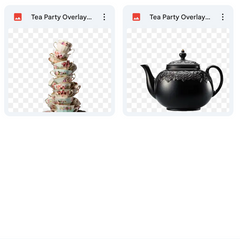 Tea Party Background, Overlays, Subject, & Brushes Asset Pack
