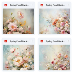 Spring Fine Art Background & Subject Asset Pack
