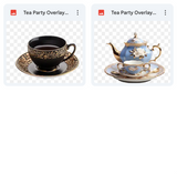 Tea Party Background, Overlays, Subject, & Brushes Asset Pack