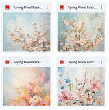 Spring Fine Art Background & Subject Asset Pack