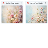 Spring Fine Art Background & Subject Asset Pack