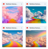 Rainbow Avenue Background Bundle