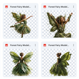 Magical Forest Fairy Model Overlays