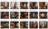 Ultimate Cozy Christmas Room Background Bundle - Meg Bitton Productions