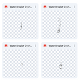 Magical Water Droplet Overlays
