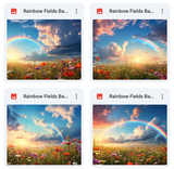 Rainbow Fields Background Bundle