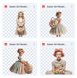 Magical Easter Girl Model Overlays