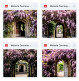 Wisteria Doorway Background Bundle