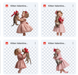 Magical Valentine Kitten Model Overlays